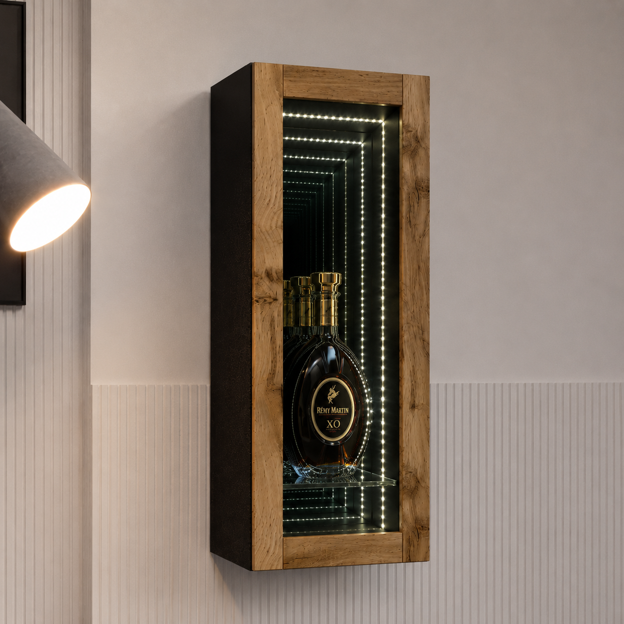 Infinity Bottle Shelf